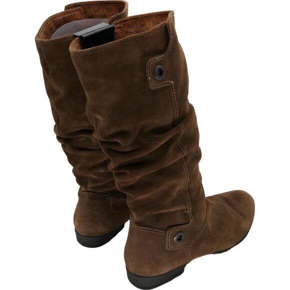 Sofft Women's brown suede slouch mid-calf boots with cushioned sole 5 - Picture 3 of 6